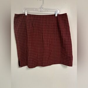 Venezia plaid mini skirt